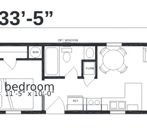 Little Pike Ranch Single Wide Mobile Home – 11′ 8″ x 33′ 5″