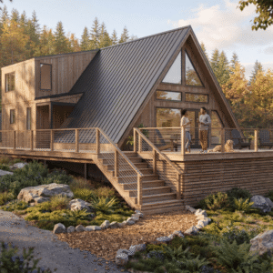 Home a frame lodge | luxurious modern design | zook cabins