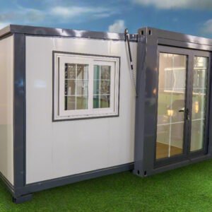 Home duo mod – 20' expandable container home | 1 bedroom | full bath, kitchen, dinette & living room | 385 sf tiny home
