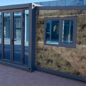 Home duo mod – 20' hunting cabin tiny home | 2 bedroom | full bath, kitchen, dinette & living room | 385 sf tiny home rustic camouflage design perfect...