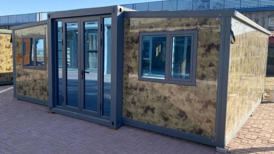 duo mod – 20' hunting cabin tiny home | 2 bedroom | full bath, kitchen, dinette & living room | 385 sf tiny home rustic camouflage design perfect... duo mod – 20' hunting cabin tiny home | 2 bedroom | full bath, kitchen, dinette & living room | 385 sf tiny home rustic camouflage design perfect...